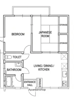 榎園コーポ【201号室】の間取り