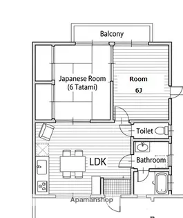 榎園コーポ【203号室】の間取り
