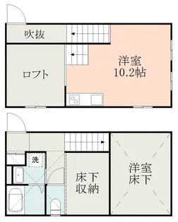 仮)吉野町アパート【1階】の間取り