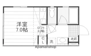 ネイサンスきよの【4階】の間取り