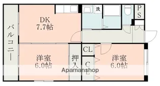 キャッスル新照院【2階】の間取り