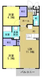 N GARDEN【2階】の間取り