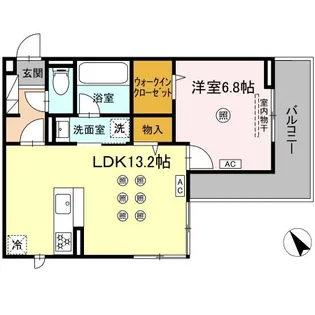 DーRESENA中央【3階】の間取り