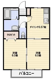 モナリエ西原【202号室】の間取り