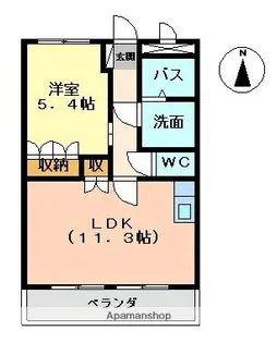 サンタプレイスⅡ【1階】の間取り