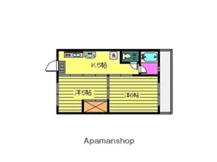 細山田ビル【401号室】の間取り