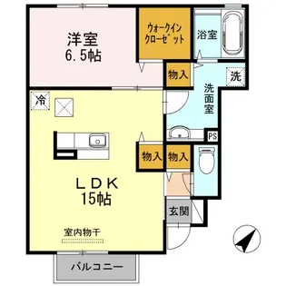 PENNY LANE A棟【102号室】の間取り