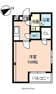 第16富山ビル【1階】の間取り