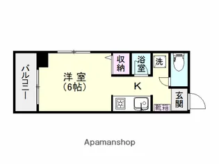 スカイコーポ新屋敷【1階】の間取り