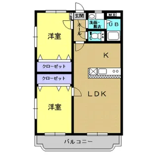 マーブルハイツ坂元A【3階】の間取り