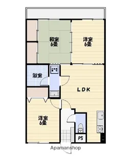 エクセレントNAKASHIMA【3階】の間取り