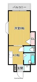 ボルドー【1階】の間取り