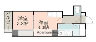 さくらヒルズ大黒町【8階】の間取り