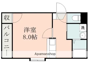 P.MARKS荒田【4階】の間取り