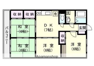 ウインズマンション【4階】の間取り