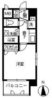 ライオンズステーションプラザ西鹿児島【0404号室】の間取り