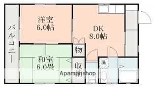 萩原ハイツⅡ【1階】の間取り