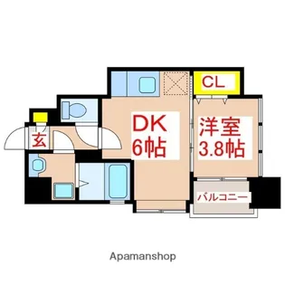 さくらヒルズ千日町【503号室】の間取り