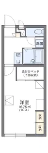 レオパレスチェリ【1階】の間取り