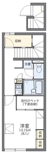レオパレスBヴィレッジ【208号室】の間取り