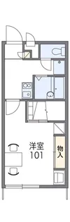 レオパレスサンシャイン紫原【1階】の間取り