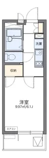 レオパレス郡元Ⅱ【4階】の間取り