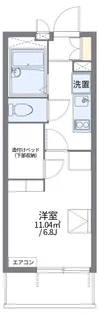 レオパレス上荒田町【1階】の間取り