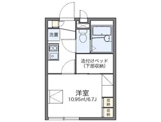 レオパレスMAIKA【106号室】の間取り