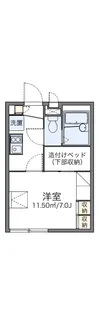 レオパレス鴨池【204号室】の間取り