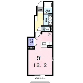 ラッキーセブンⅡ【1階】の間取り