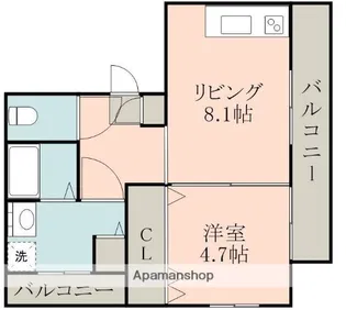 シャルマンⅡ【2階】の間取り