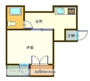 KBKスポーツ上町ビル【401号室】の間取り