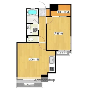 プライムコート城西【3階】の間取り