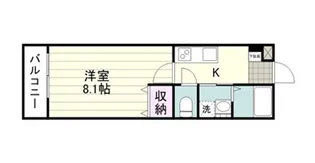 ラピロス鴨池【0302号室】の間取り