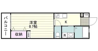 アルシュ鴨池【0102号室】の間取り