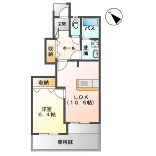 スターテラス喜入【103号室】の間取り