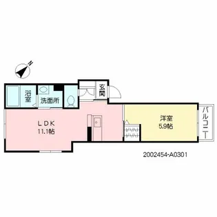 シャーメゾン純心電停前【201号室】の間取り