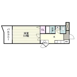 ハイツ宮原【0407号室】の間取り