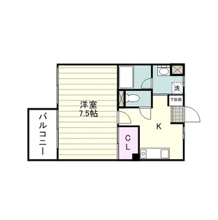 コンフォート東谷山【0103号室】の間取り