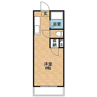 ロゼーヌ唐湊【202号室】の間取り