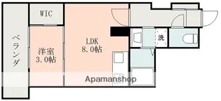 EAST TERRACE下荒田【403号室】の間取り