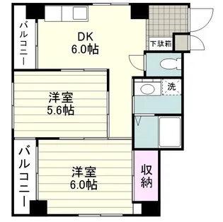 重信ビル【0203号室】の間取り