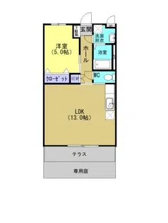 サニーヒルズ坂元【1階】の間取り