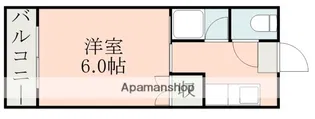 ホワイトキャッスル壱番館【505号室】の間取り