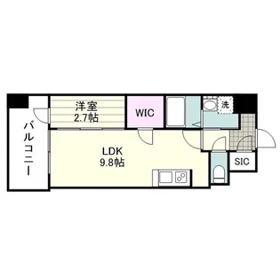 SーRESIDENCE 小川町【1203号室】の間取り