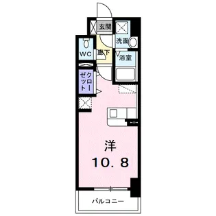 ルーカス 武之橋【4階】の間取り