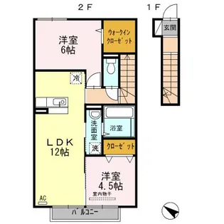 ディアコート【2階】の間取り