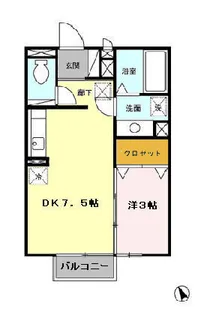 メゾン・ラフィーネ【202号室】の間取り