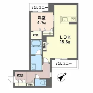 SHAMAISON MAUVEIN【2階】の間取り