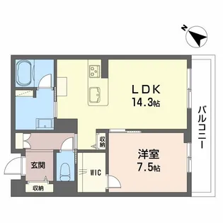 シャーメゾンプレミア鹿児島駅前【2階】の間取り